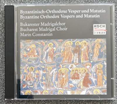 Byzantine Orthodox Vespers and Matutin CD Bucharest Madrigal Choir EB17