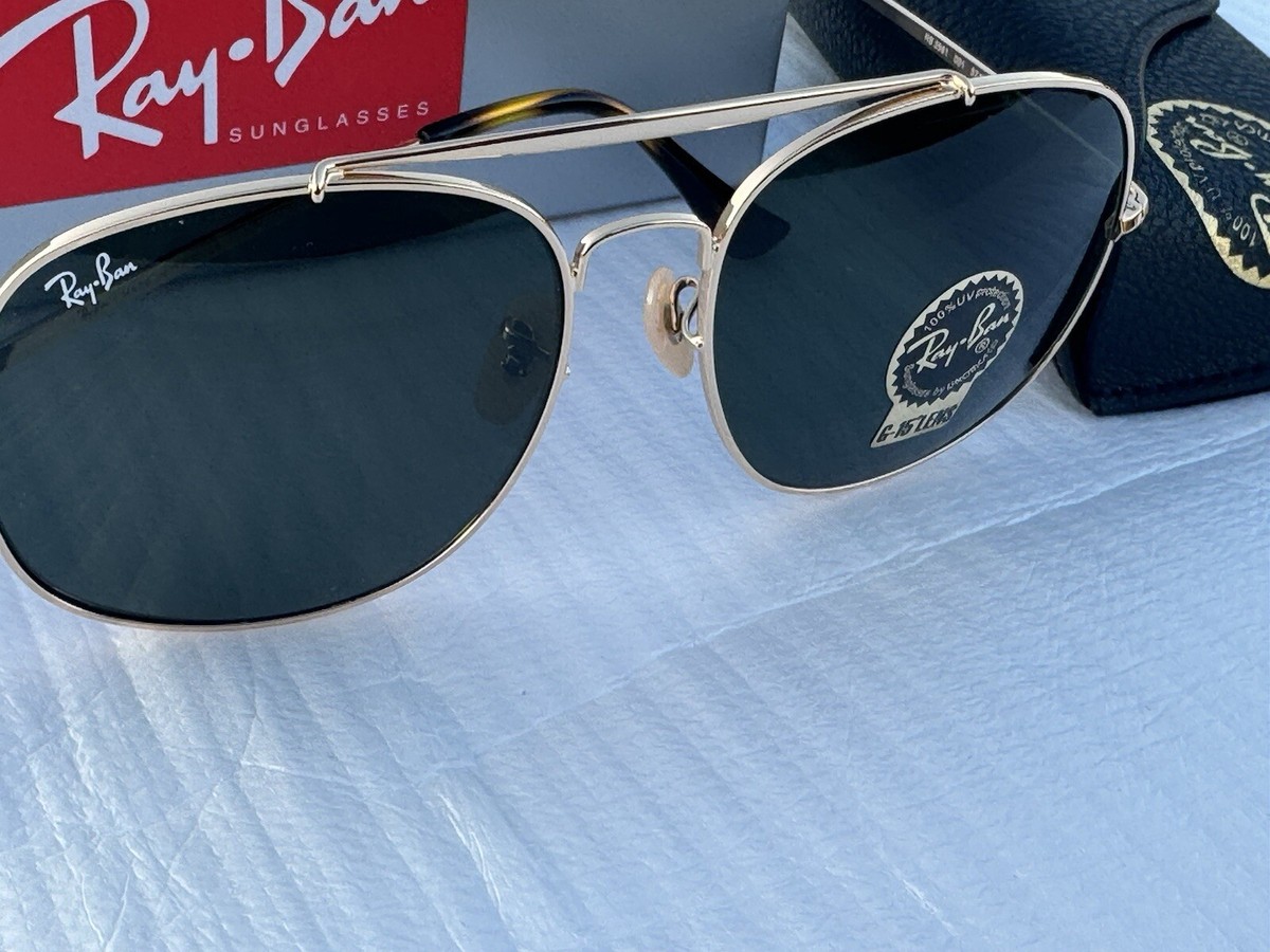 Ray-Ban RB3561 001 GENERAL Sunglasses Arista / G-15 Green