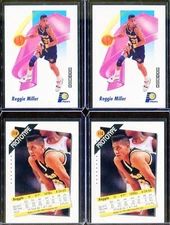 Reggie Miller 2 Card Lot 1991 Skybox Prototype Card #114 Indiana Pacers Promo
