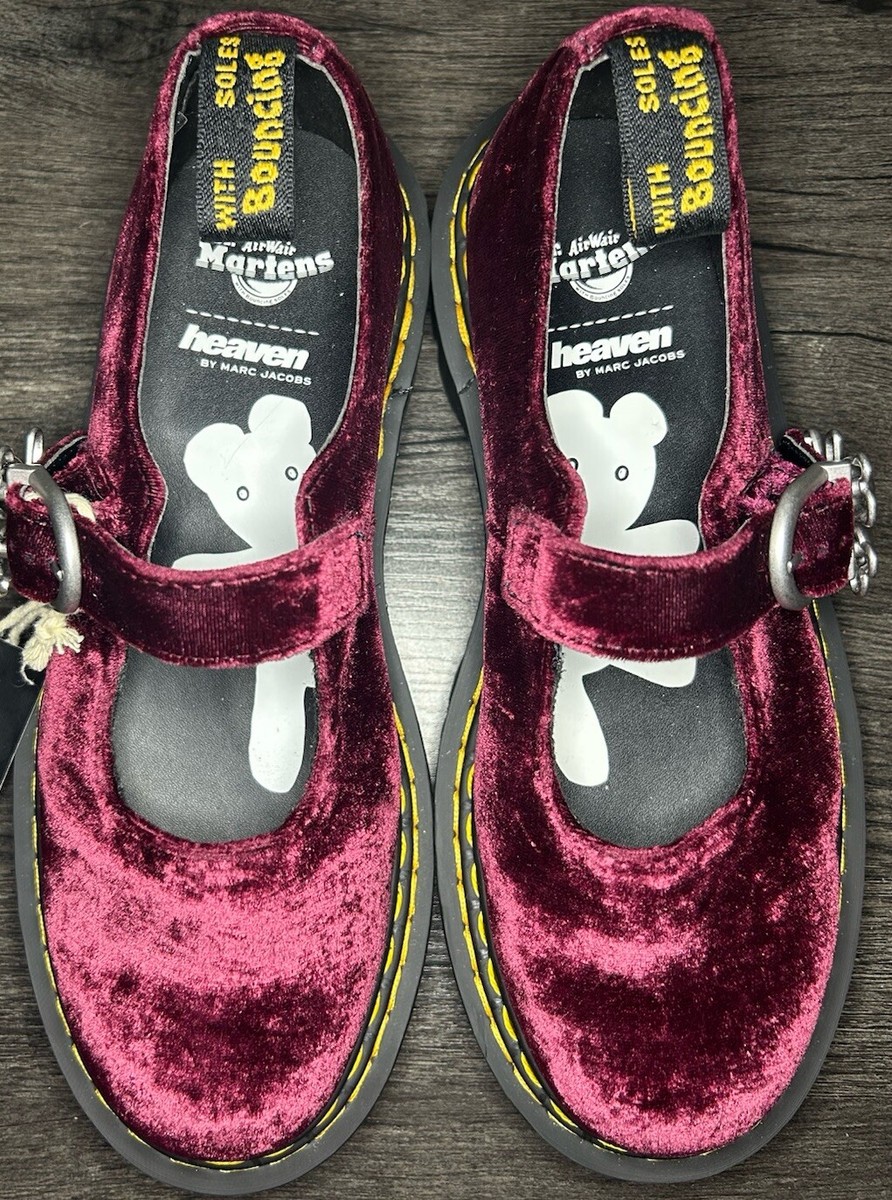 Dr Martens x Heaven by Marc Jacobs Addina Mary Jane Cherry Velvet