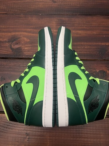 Air Jordan 1 Retro Mid HULK Gorge Green Shoes Size 10 554724-330 NEW RARE - Picture 3 of 7