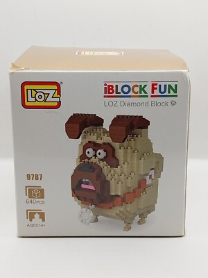 Secret Life of Pets Mel LOZ 9787 3D PUG Dog Block Building Bricks, NEW, NIB!