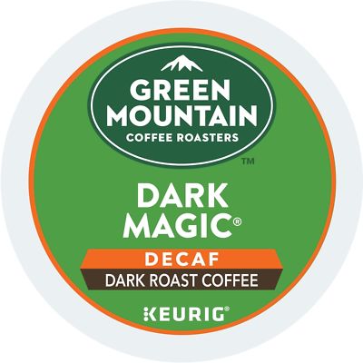 Green Mountain Dark Magic DECAF Coffee 24 to 144 Keurig K cups Pick Any Size 