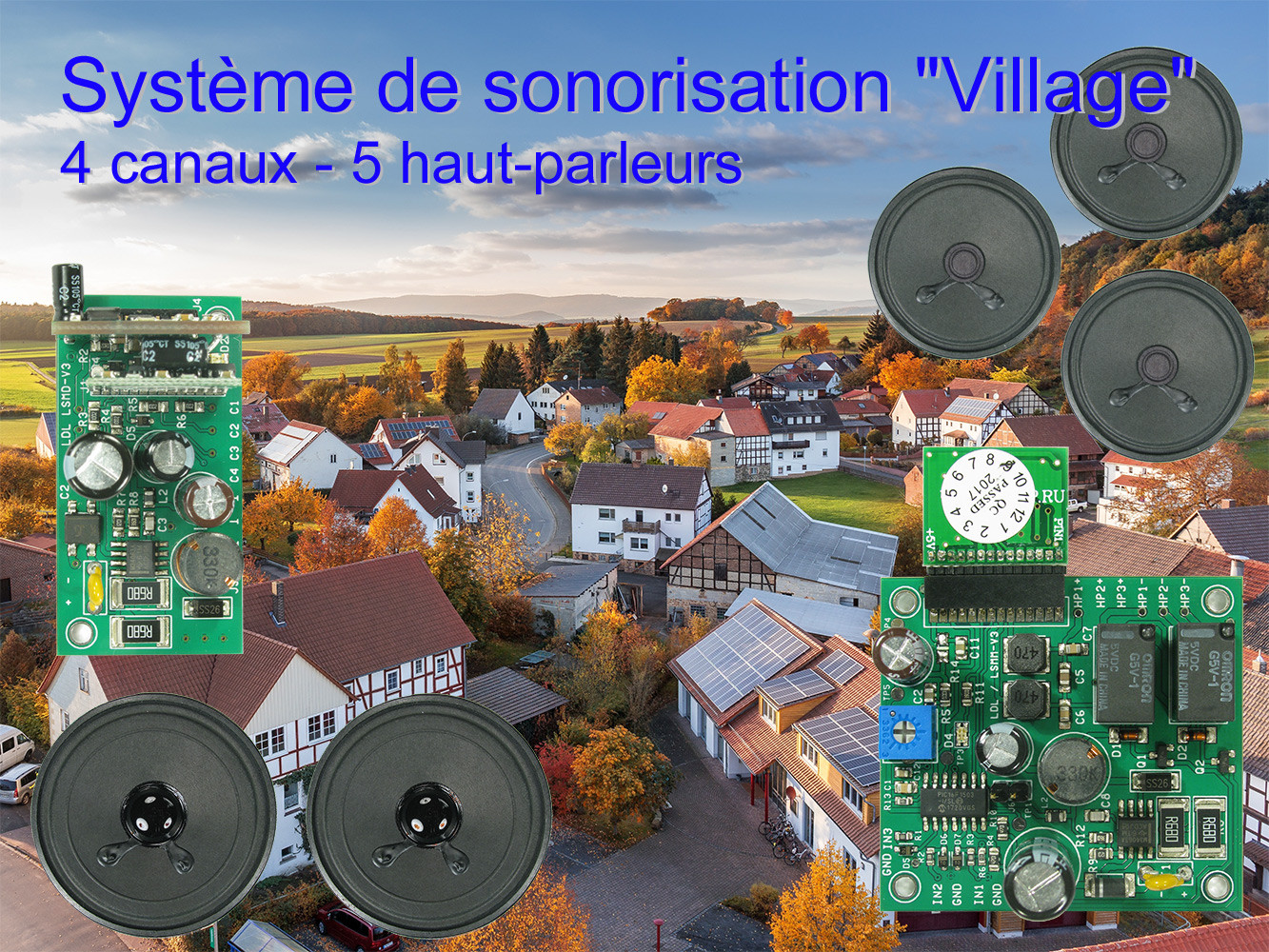 Système de sonorisation Village pour fêtes de quartier et animations de plein air