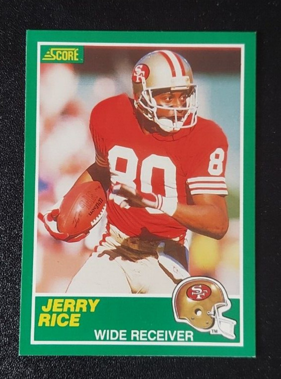 1989 Score Football card #221 Jerry Rice MINT CENTERED 89 San Francisco 49ers