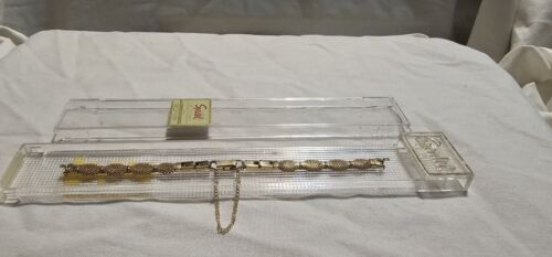 Cinturino Orologio Vintage Oro Giallo 10K RGP Donna Speidel NOS Inutilizzato anni '60 743 - Foto 2 di 6