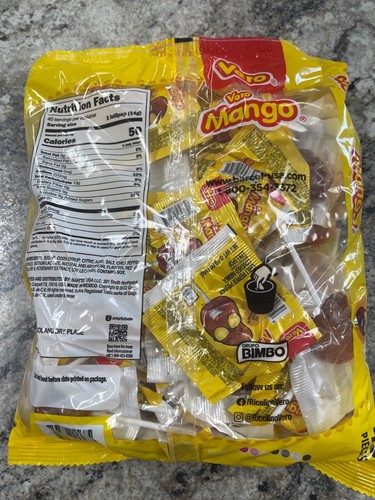 VERO MANGO PALETA 40Pc, Mango Chili Lollipops, Paletas de Mango Mexican Candy - Picture 2 of 2
