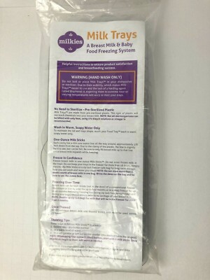 1 Breast Milk & Baby Food Freezing Tray Milkies Brand Reusable Fairhaven Health