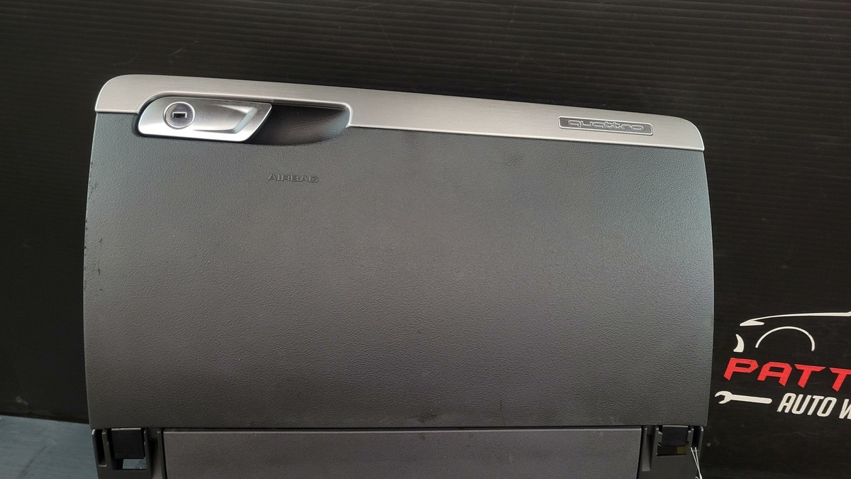 2012 AUDI TT DASH GLOVE BOX STORAGE COMPARTMENT BLACK TRIM CODE