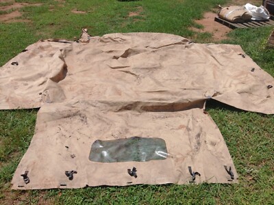 Humvee 2 Man Desert Tan Soft Rear High Top /M998/M1123/M1165/M1045 ...