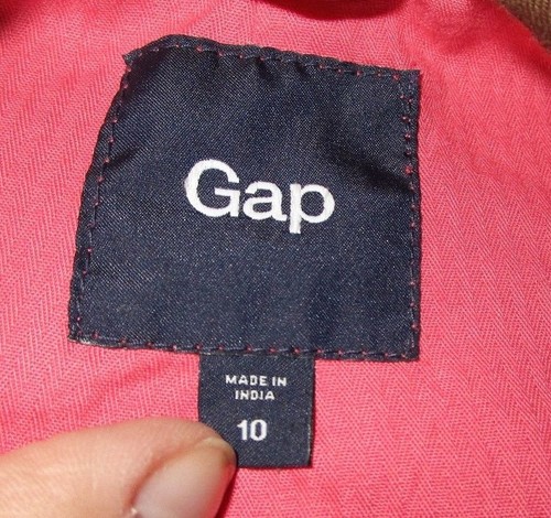 Mujer Sz 10 Gap Marrón con forro rosa Blazer profesional de manga larga - Imagen 4 de 4