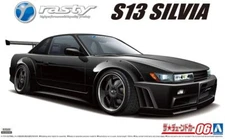 Aoshima 1/24 The Tuned Car(6)Model Kit Rasty Nissan S13 Silvia PS13 R Spec.
