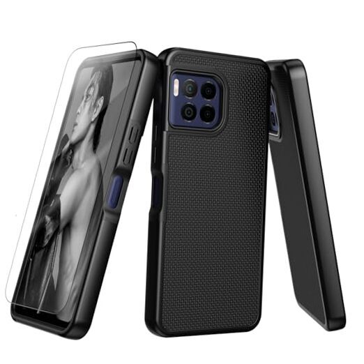 Case for T-Mobile REVVL 7 Pro 5G Phone Cover,Military Grade Drop Black