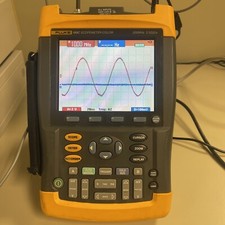 Fluke 199c Color Scopemeter with Power Supply & Battery Used Tested Ships Free