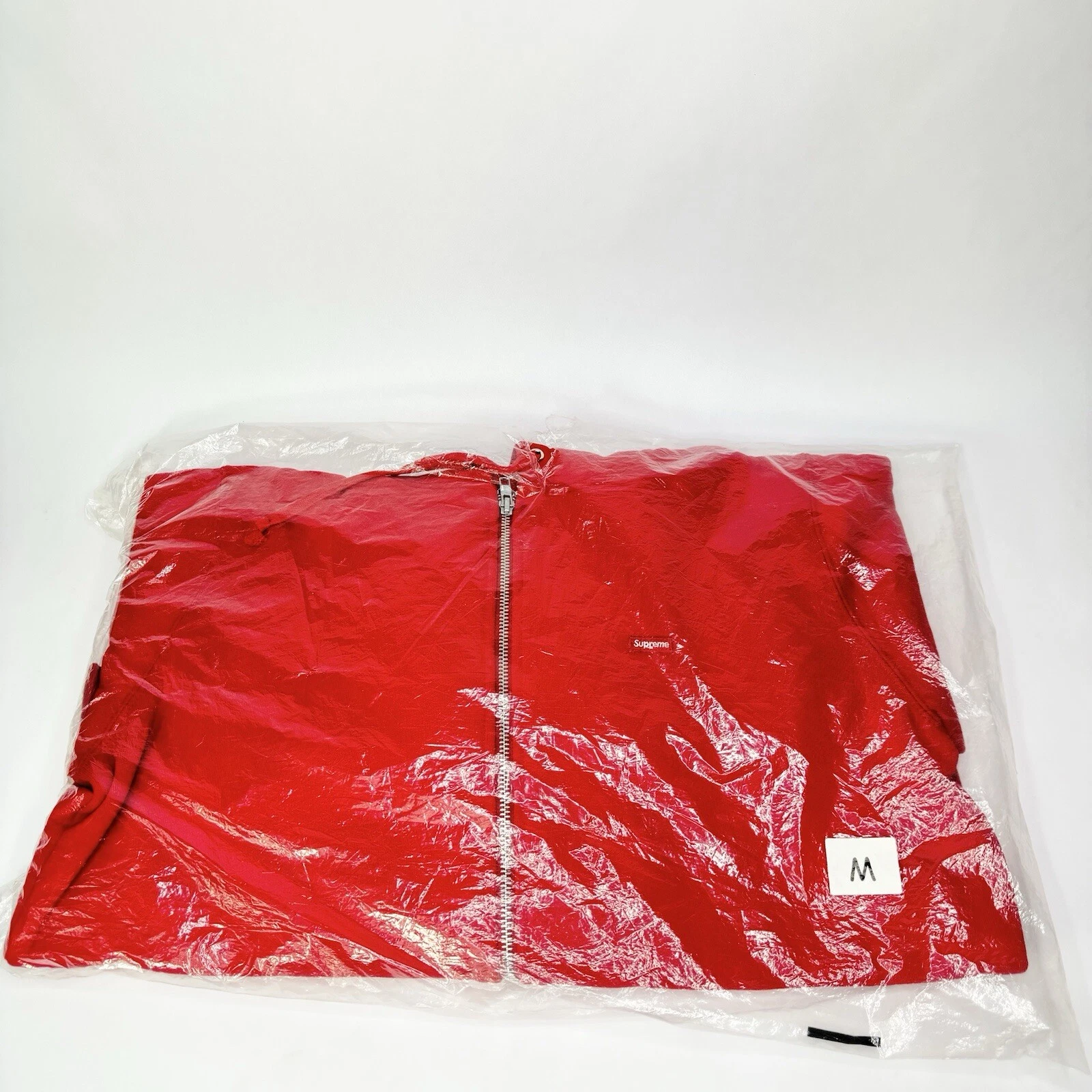 Sweat à capuche zippé avec logo Supreme Small Box SS16 rouge taille M neuf