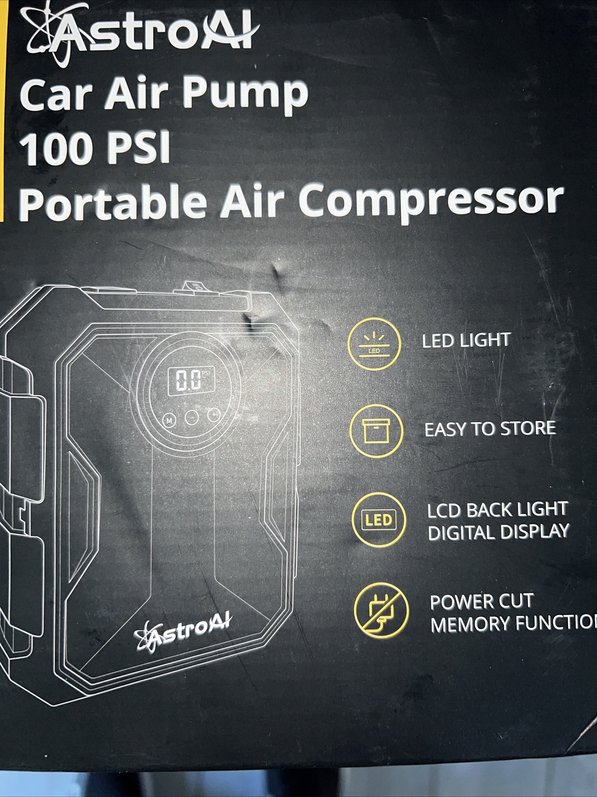 Air Compressor Tire Inflator Portable Air Pump for Car Tires 12V DC Auto Tire Pu