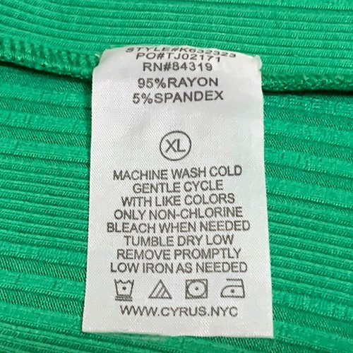 Cyrus, smaragdgrün, Tanktop mit V-Ausschnitt und Stretch, Gr. XL - Bild 3 von 4