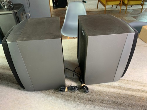 Vintage 1990s 90s AIWA Loudspeakers Bookshelf Speakers 3 Way 120 Watts! Raw Wire - Picture 16 of 23