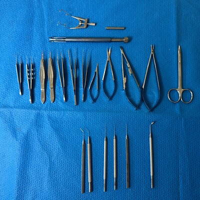 Ophthalmic Optometric Eye Instrument Set 21 PIECES  SEE DESCRIPTION!!
