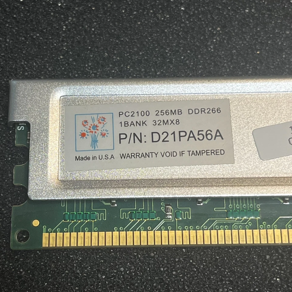 2pcs Super Talent D21PA56A 256MB DDR 266MHZ PC2100 184-PIN MEMORY - Image 3 of 4