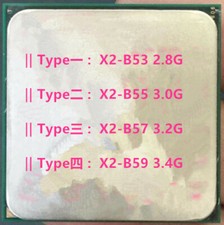 AMD Phenom II X2-B53 X2-B55 X2-B57 X2-B59 X2-B60 Socket AM3 938-Pins CPU