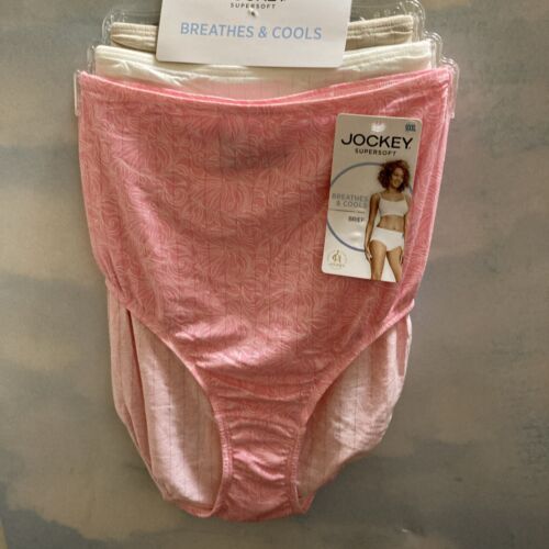 Jockey SuperSoft 3-Pairs Brief Breathes And Cools Panties Size 9/XXL - Afbeelding 1 van 5