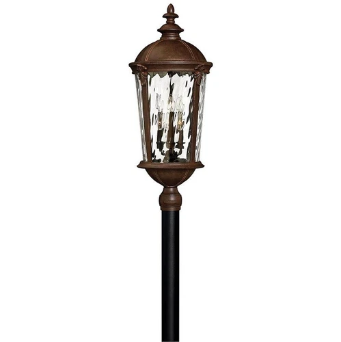 HINKLEY | 6 LIGHT STREET POST LAMP TOP ✪NEW✪ 1921RK RIVER ROCK WINDSOR RARE USA - Picture 7 of 13