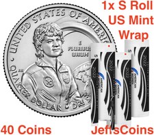 2022 S Dr.Sally Ride 1x US MINT Roll American Women Washington Quarters 40 Coins