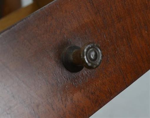  antique shaker wooden sewing box w/drawer spool holders pincushion original 