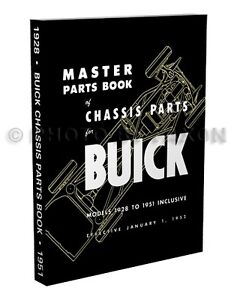 Buick Body Parts Book 1951 1950 1949 1948 1947 1946 1942 Illustrated Catalog