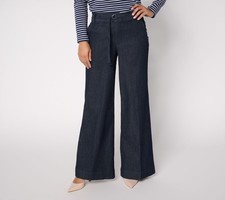 NYDJ Women's Pants Sz 4 Make Your Selection: Palazzo Wide Leg Jeans Blue A735966