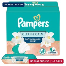 Pampers Aqua Pure Baby Wipes, 99 Water, Fragrance Free, 448 Baby Wipes Total 8