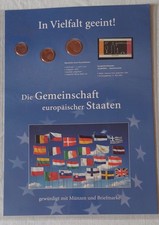 Numisblatt Die Gemeinschaft europäischer Staaten von 2005 Münzen und Briefmarken