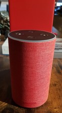 Amazon Echo (2. Gen.), Intelligenter Lautsprecher mit Alexa, (RED)-Edition