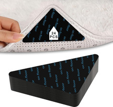 24 Pcs Rug Gripper, Non Slip Anti Skid Rug Gripper for Hardwood Floors and Ti...