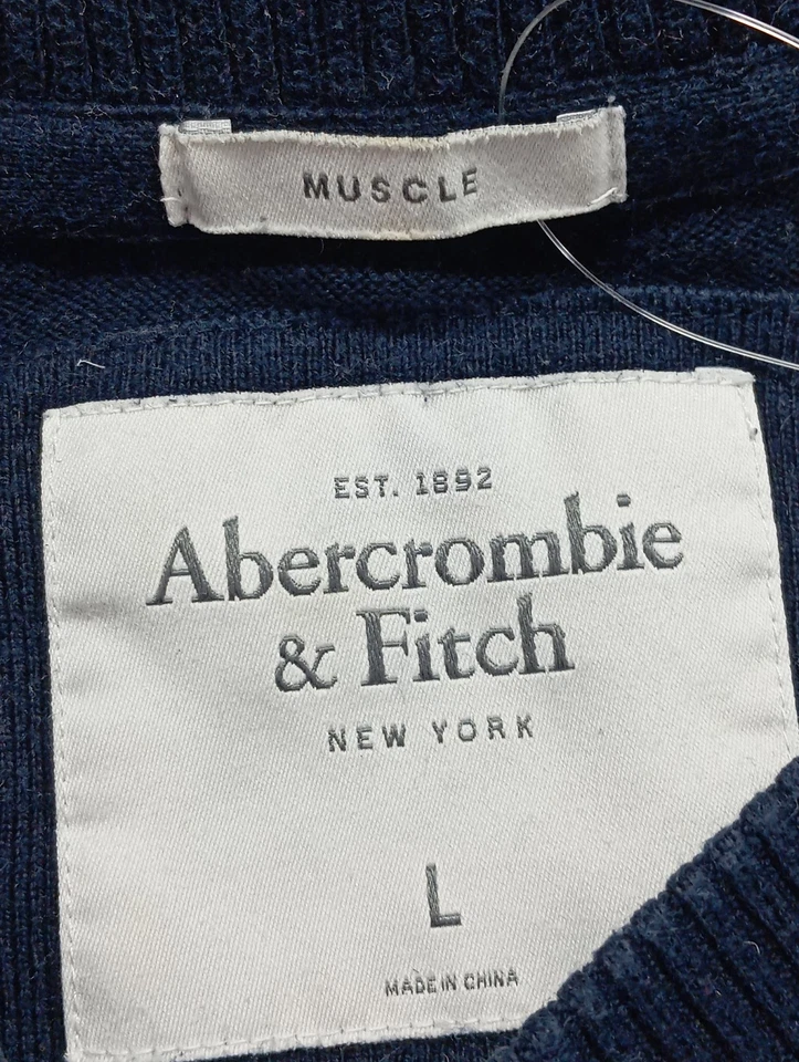 Abercrombie & Fitch Pull Homme Bleu Classique (EU 50, INT L) - Photo 3/3