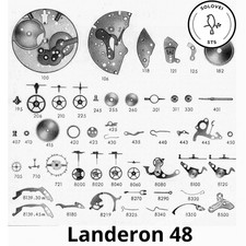 Landeron 48 Swiss Original Watch Parts Chrono...