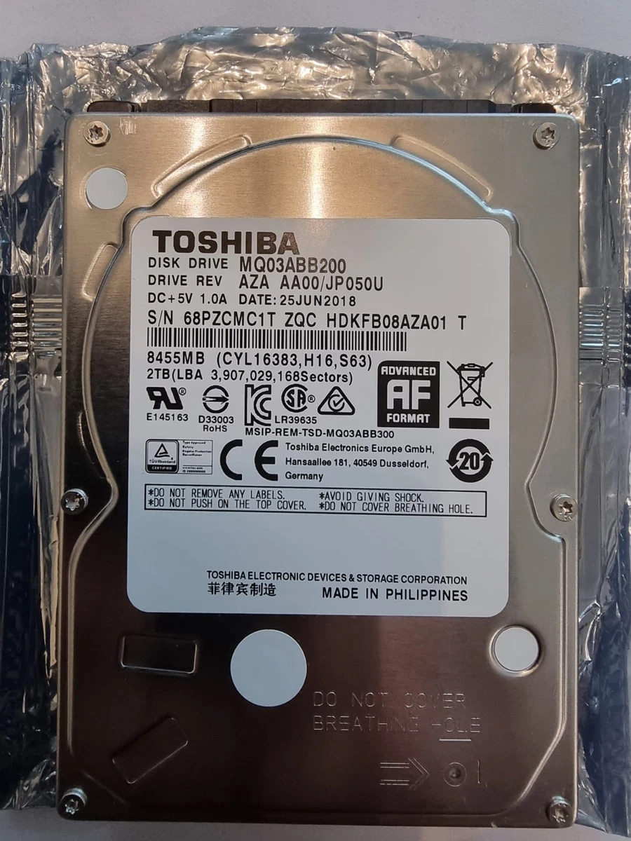 Toshiba 2TB Storage Capacity Internal Hard Disk Drives for sale