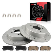 Torchbeam 10.93 Inch 277.8Mm Brake Kit Rear Brake Pads And Rotors Kit