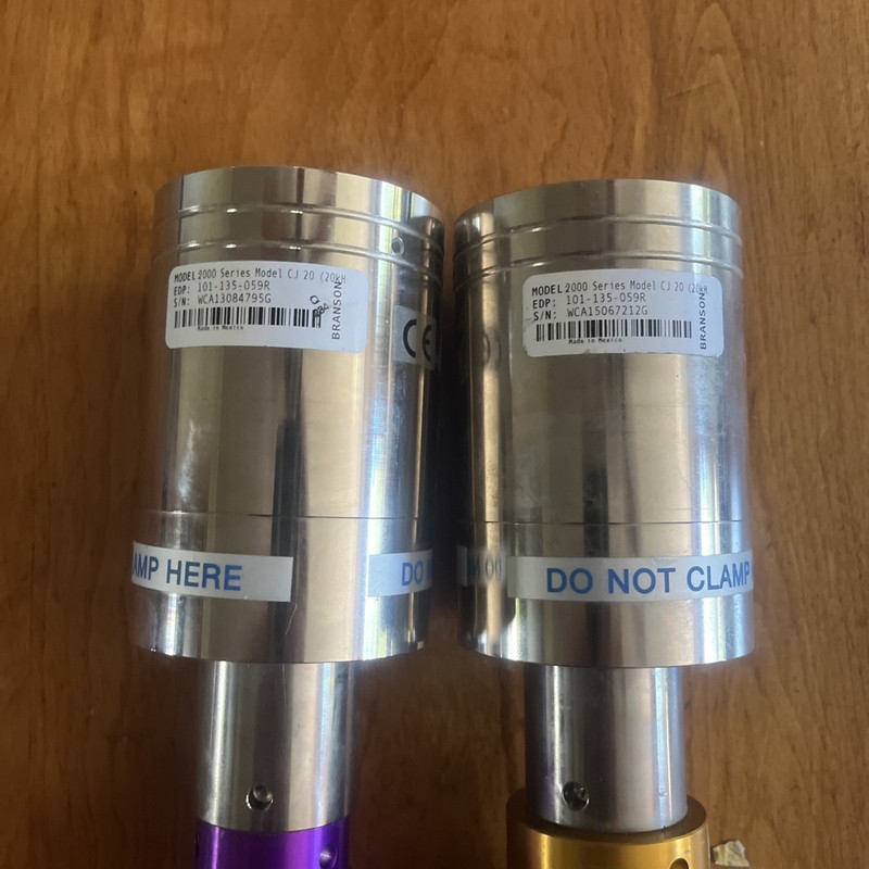 Branson Ultrasonic Converter And Booster Stack CJ20 (20Khz) 2000 Series