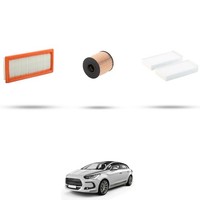 Hoffcar Wartungsset - 3 Filter Kompatibel Mit Citroen DS5 1.6 THP 115KW Ab 2