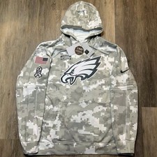 Authentic Nike Philadelphia Eagles 2024 Salute to Service Hoodie Camo Pullover