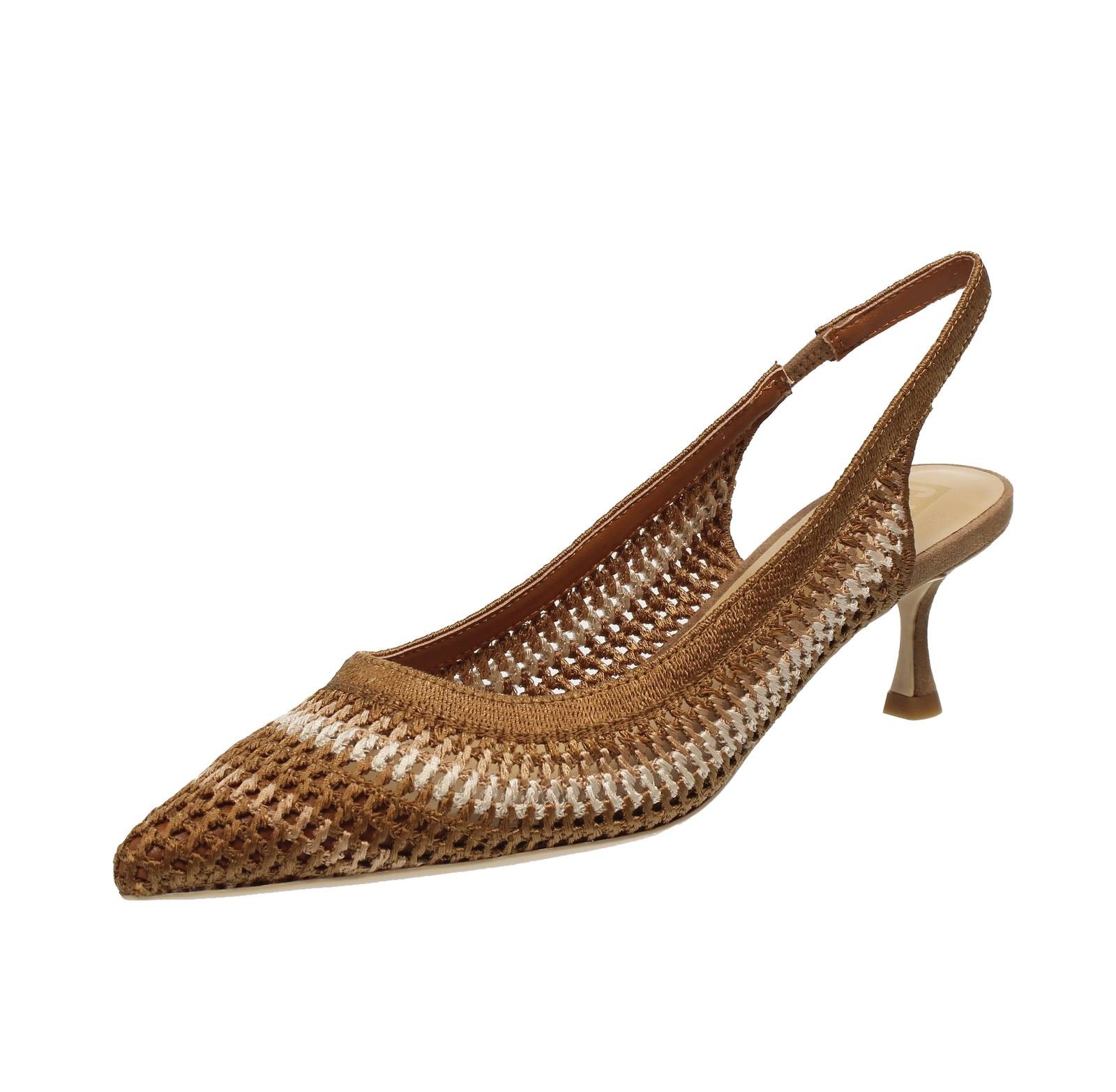 Шикарные туфли-лодочки Stoff на шпильке от braun - Größe 37 Schuhe