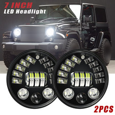 DOT 7"inch Round LED Headlights High Low Beam Fit Chevy C10 C20 Pickup Truck