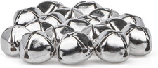 300 Pack Jingle Bells, 1 Inch Large Metal Craft Bells Bulk, Cheerful Sound Silve