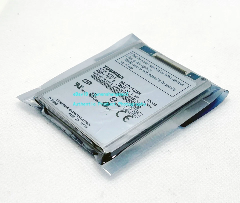 Toshiba MK1011GAH 100GB 1.8" CE hard drive for notebook/ IPOD/ Video camera. - Image 3 of 4