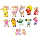 Vtg Lot 12 Cabbage Patch Kids Mini Figures 1980’s Yarn PVC Figurines Dolls