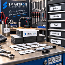 Magnetetiketten beschreibbar abwischbar Magnetschilder Magnetstreifen mit Stift