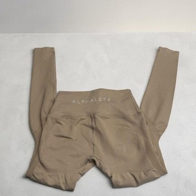 Alphalete Amplify Seamless Leggings Khaki Size S
