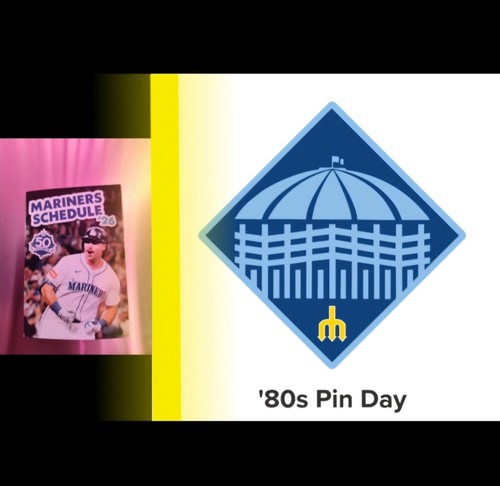 2026 Seattle Mariners '80s Pin 5/3 SGA 2nd Pin Of The Set + Schedule ...